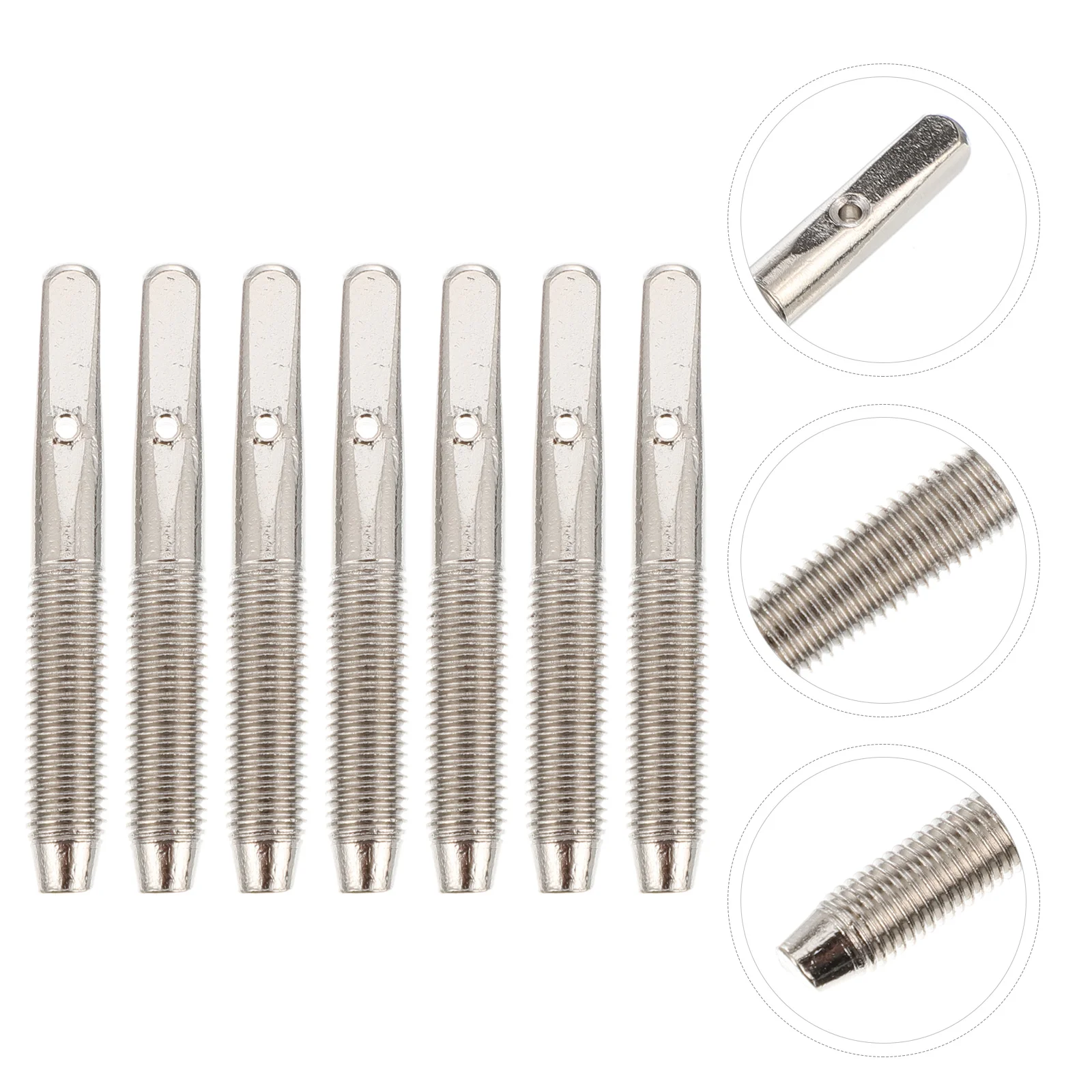7 Pcs Lyre Fissaggio Unghie Strumenti Musicali Perno In Metallo Fissaggio Accessorio Per Chitarra Accessori Per Arpa Arpa Tuning