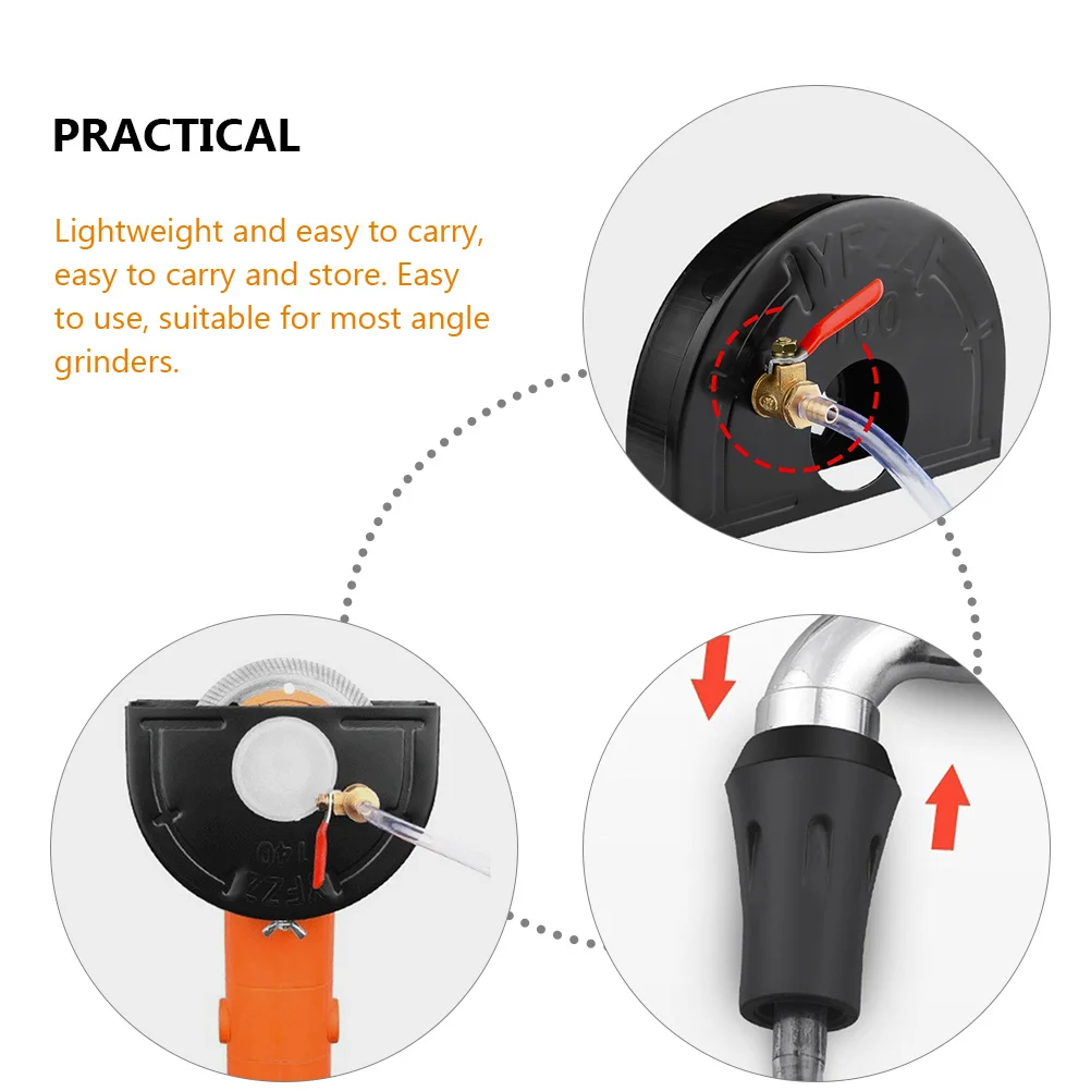 Angle Grinder Guard Grinding Wheels Protector Electric Safety Water Outlet Dust Shroud Dust-proof Cover Slotting