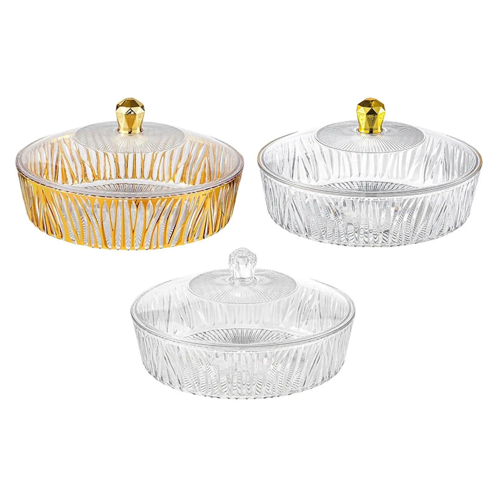 Cake Plate Dessert Table Display with Cover Transparent Portable Decoration Fruit Bowl Serving Cookie Platter for Party