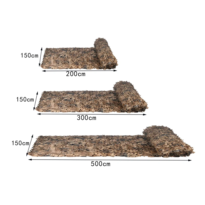 Camouflage Netting Outdoor Camping Sonnenschirm Mesh Camo Net für Jagd Schießen Auto Abdeckungen Militär Party Sun Shelter Pavillon net – Detail 18