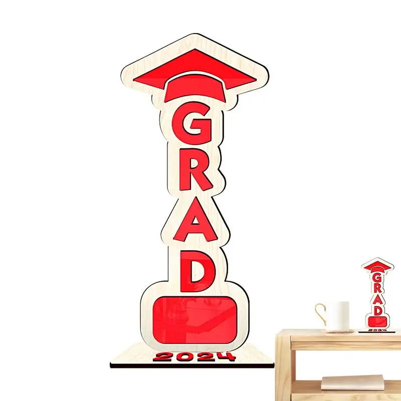 

Выпускные деревянные центральные части поздравления 2024 Выпускной табличный знак для учебы выпускного вечера знаки для празднования мальчишника для спальни вечеринки степень