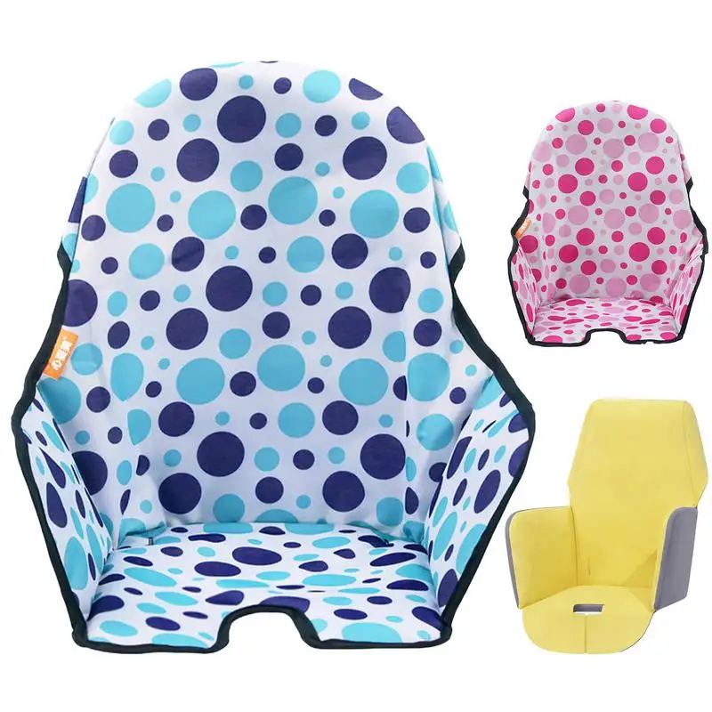 

Oxford Cloth Seat Cover Baby High Chair Pads Anti-lop High Chair Baby Foldable Soft Washable High Chair Cushion Accessories
