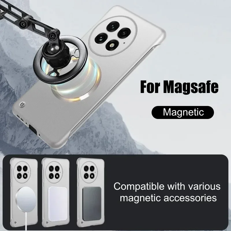 Luxury Ultra Thin Metallic Frameless Magnetic Matte Phone Case - Shockproof Protection Cover