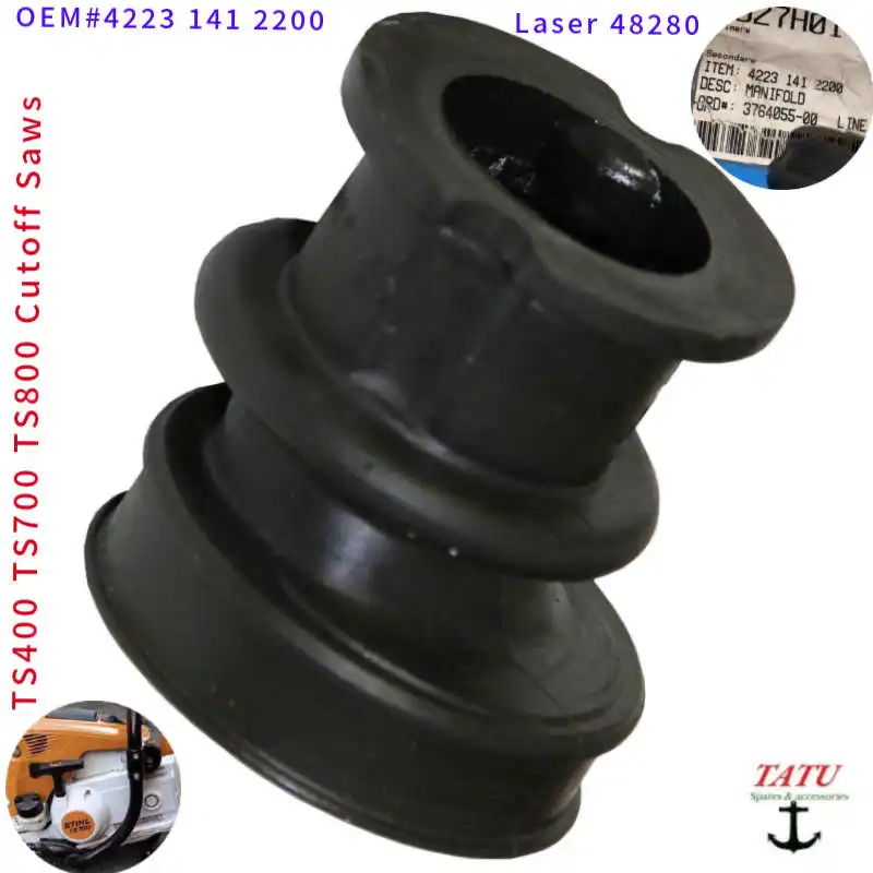 

TS700 ORIGINAL AIR INTAKE MANIFOLD 42231412200 FOR STIHL TS400 TS800 CUT OFF SAW JOINT CARB CYLINDER RUBBER BOOT ADAPTOR 48280
