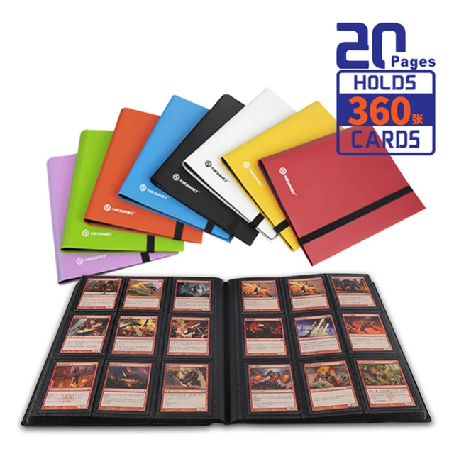 Classeur de collection de cartes à collectionner, classeur de poche à  chargement latéral, album portable, classeur