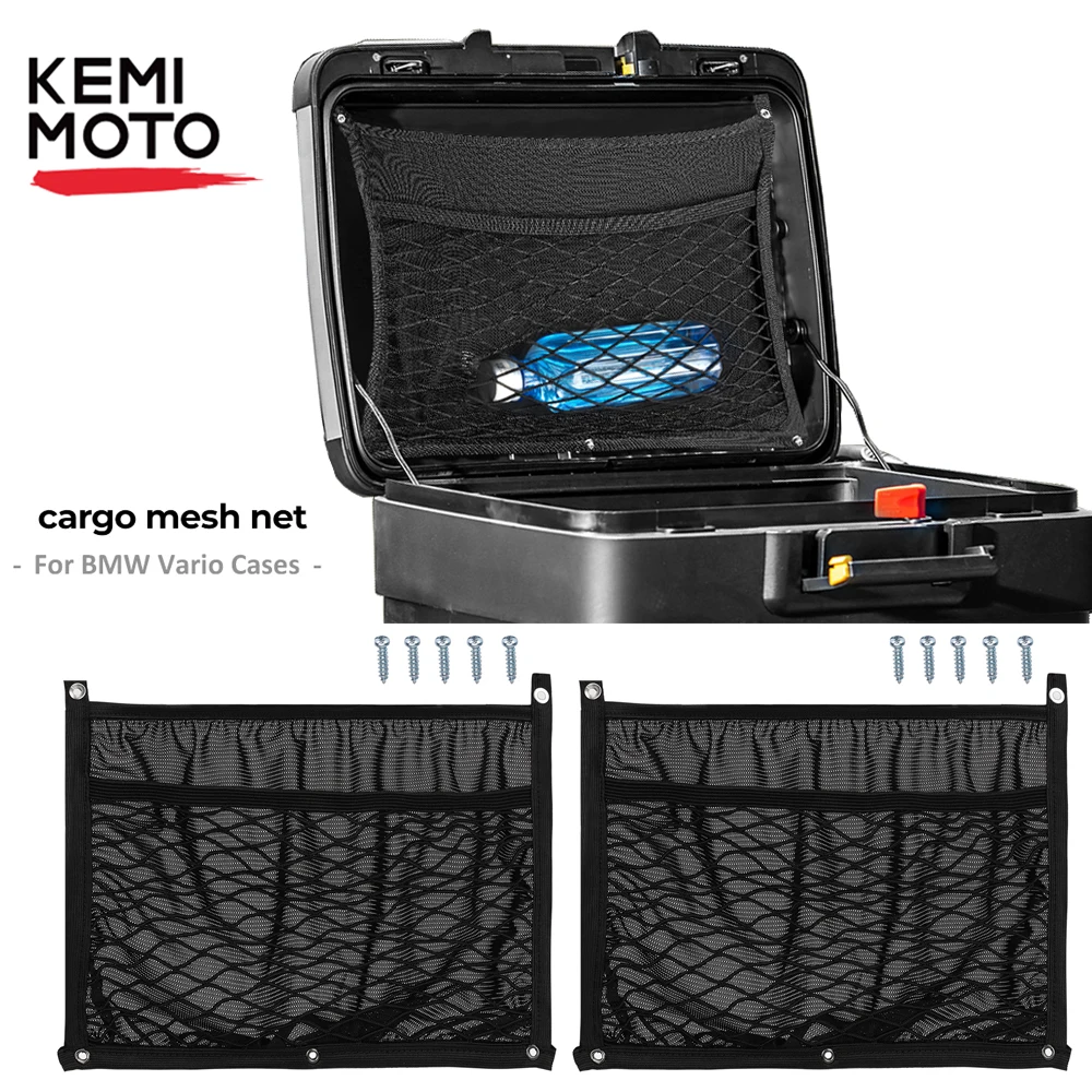 Storage Organizer Net Cargo Mesh For BMW Vario Cases Panniers R1200G R1250GS F650GS F700GS F750GS F800GS R850GS R1200G