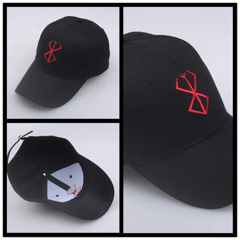Anime Berserk Demon Baseball Cap Egg Of King Adjustable Baseball Hat Unisex Outdoor Sunshade Hat Duck Tongue baseball caps cosplay hat baseball hat