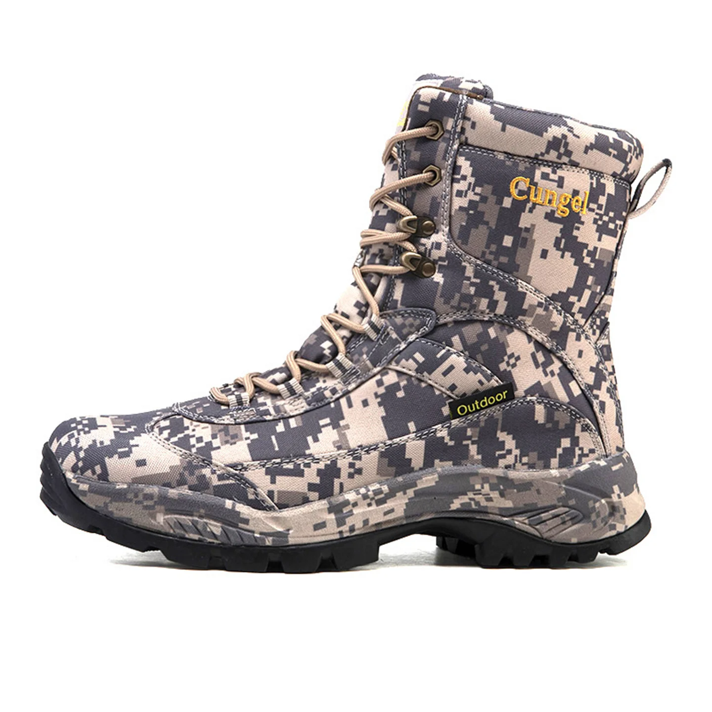 Men's High Top Camouflage Hunting Boots 6