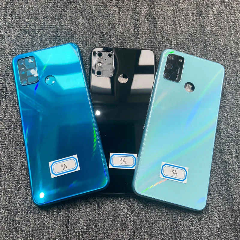 

6.3" For Huawei Honor 9A Battery Cover Back Glass Housing Rear Door Case With Camera Lens Replacement New