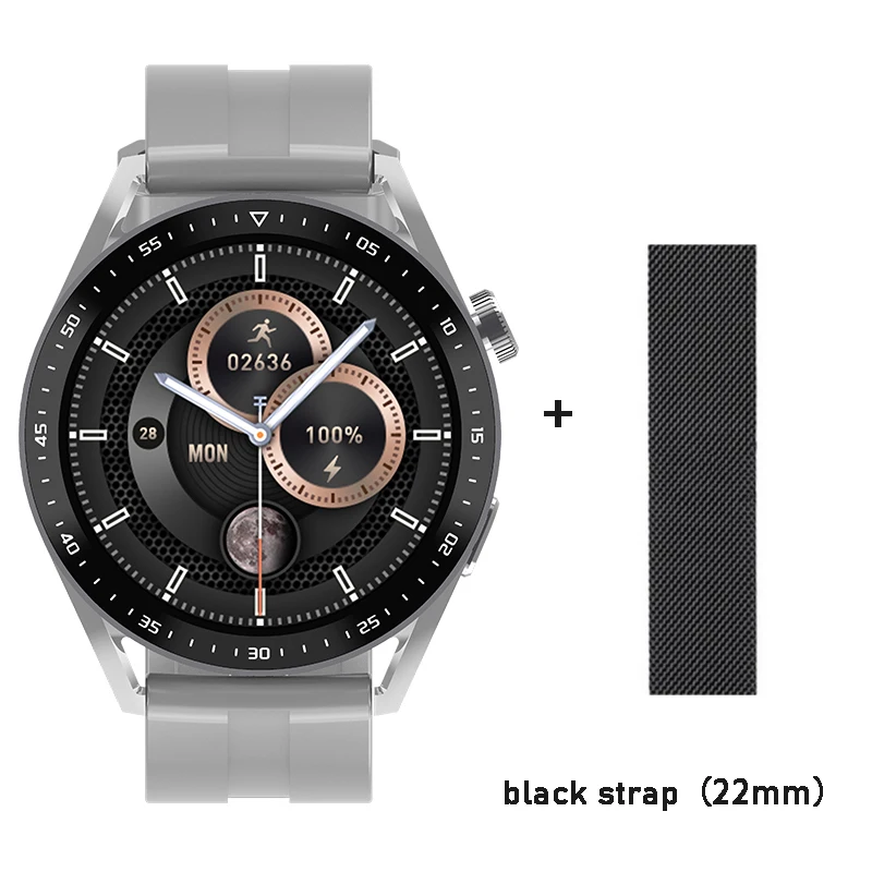 2022 SmartWatch HW28 NFC Smart Band Men AI Voice Assistant Bluetooth Call Tracker Music Player Monitor pk Huawei GTR 3 GTS 2 New 