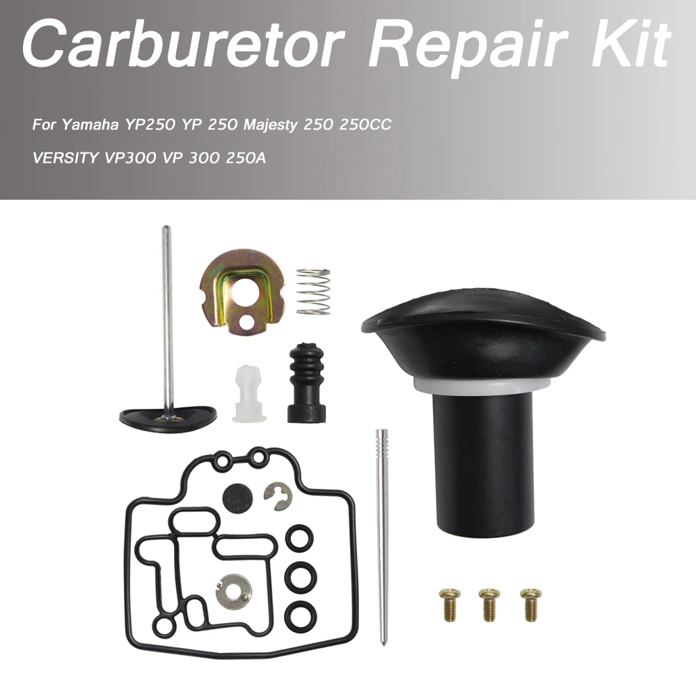 

For Yamaha YP250 YP 250 Majesty 250 250CC VERSITY VP300 VP 300 250A Carburetor Repair Kit