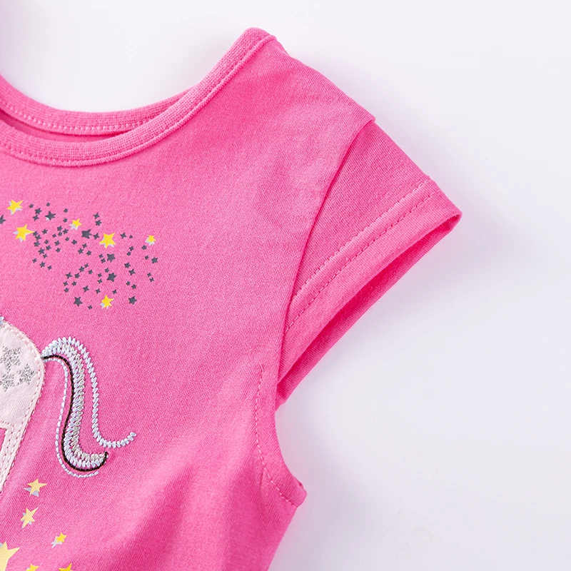 Kids Clothes 2025 New Summer Children's Clothing Cartoon Dresses Holiday Cotton Casual Vestidos Gifts