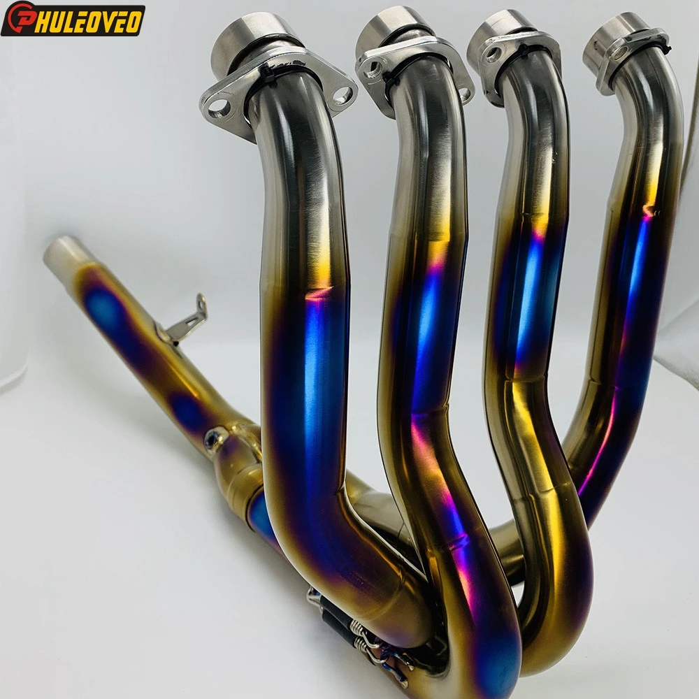 Titanium Alloy for Kawasaki ZH2 ZH2 SE 2020-2023 NINJA H2SX H2SX SE 2018-2023Motorcycle Exhaust System Header Collector Malifold