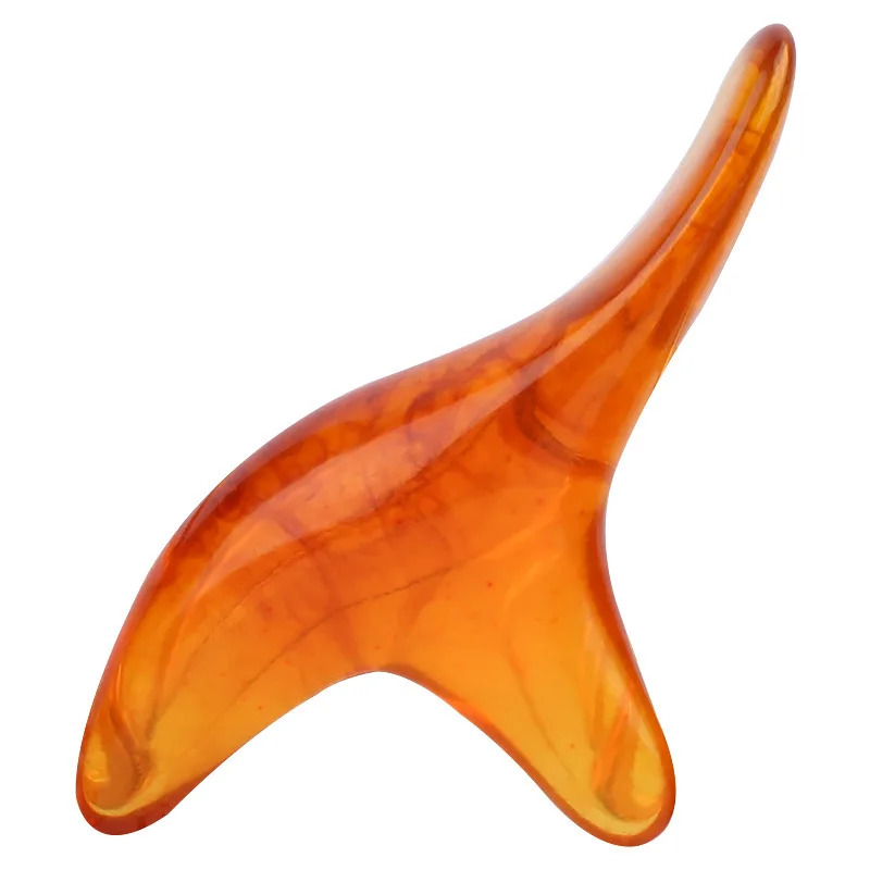 괄사 Amber Resin Wax Triangle Foot Massager Gua Sha Acupuncture Shiatsu Tool Gua Sha Scraping Massage Instrument Therapy 마사지 images - 6