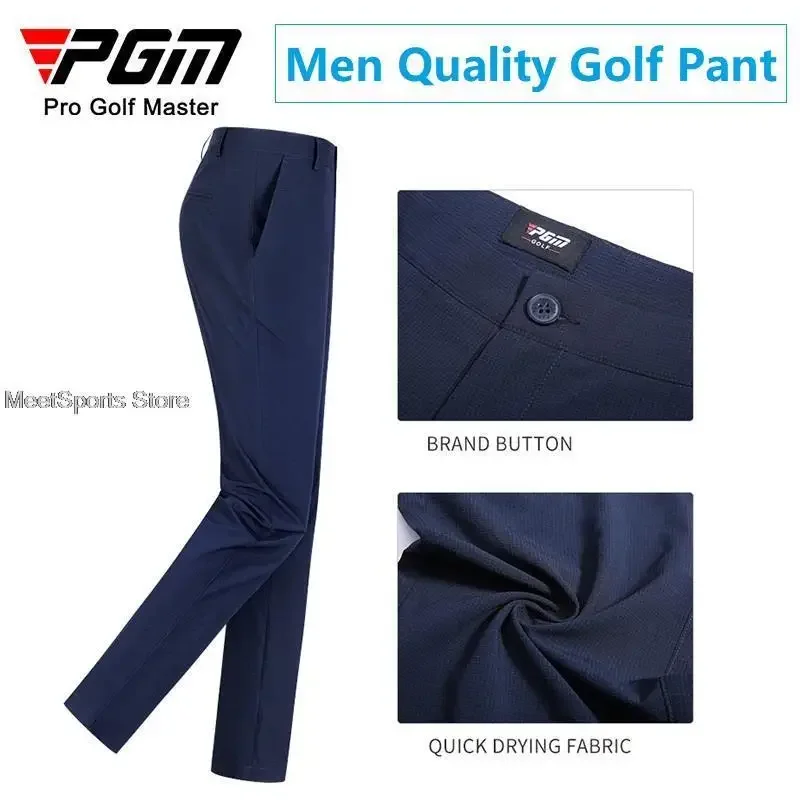 Golf Sports Trousers Men Summer Breathable High Stretch Quick-Dry Straight Golf Pants For PGM