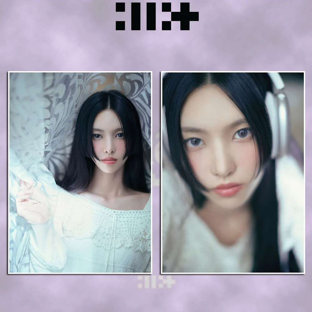 KPOP ILLIT Super Real Me 2Pcs HD Poster YUNAH MINJU MOKA WONHEE