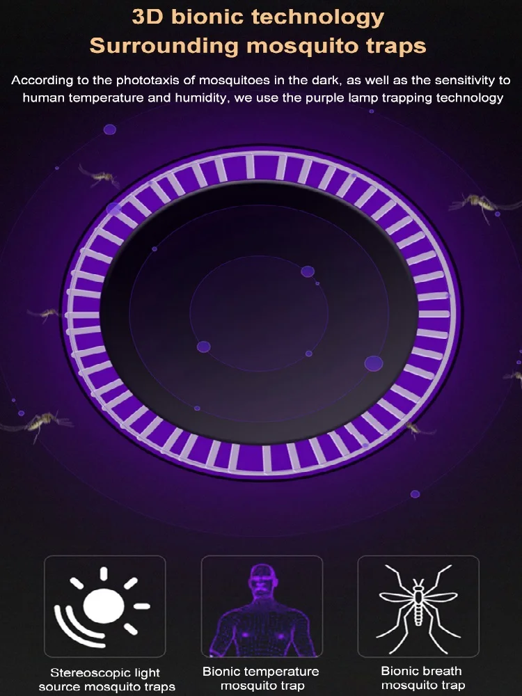 Mute Mosquito Killer USB LED Indoor Photocatalyst Killer Lamps mosquito killer lamp mosquito lamp