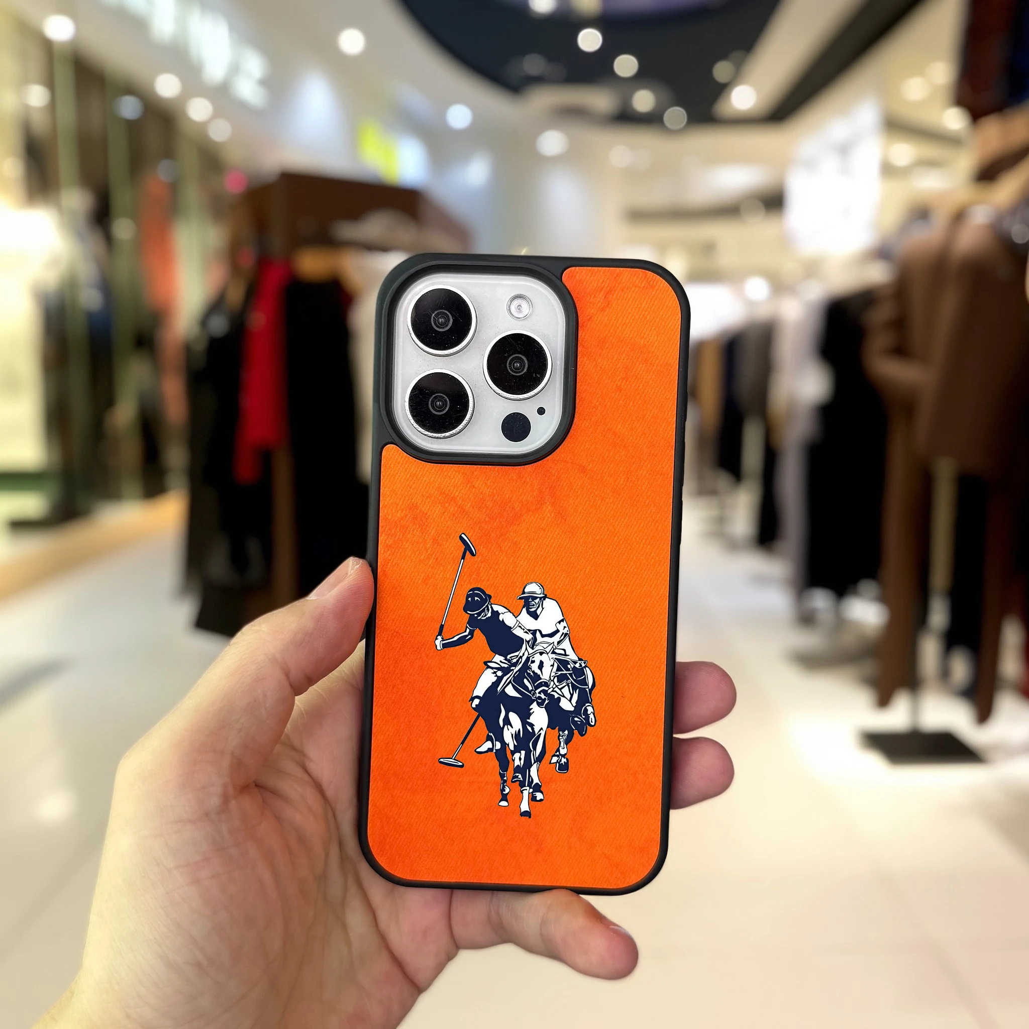 Luxury Retro Leather Horse Riding Phone Case Cover