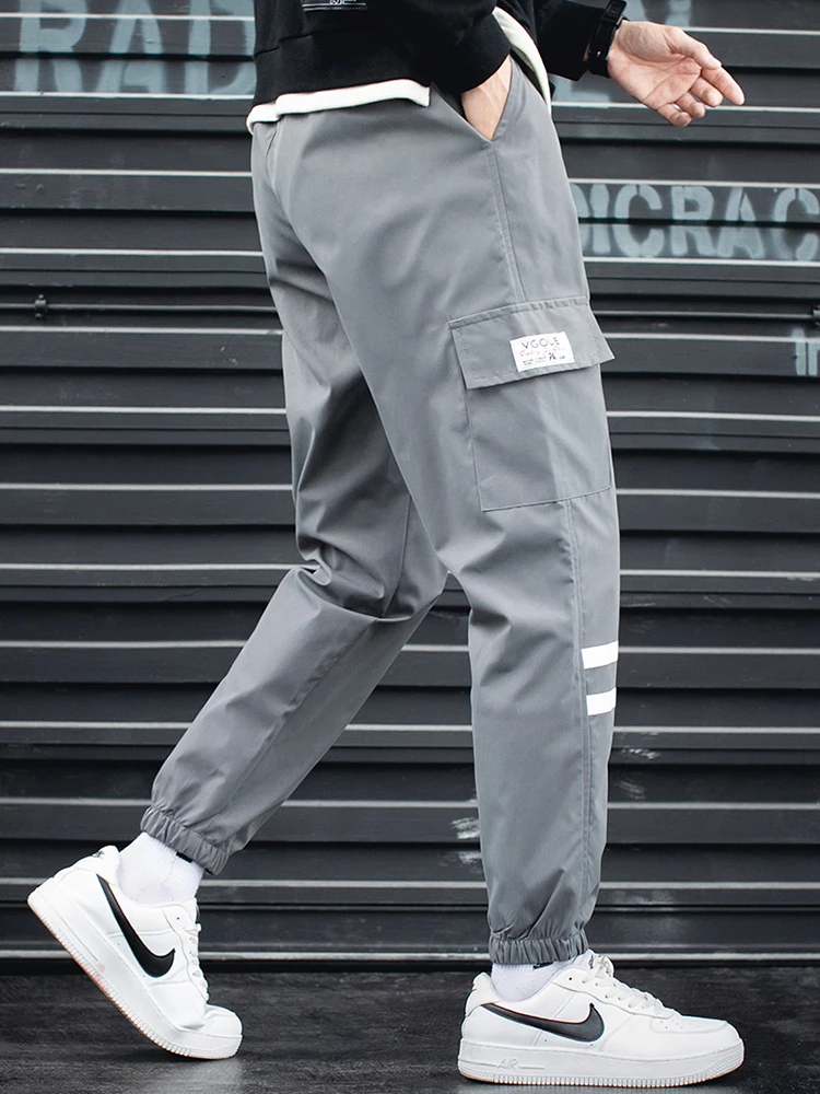 Spring-Autumn-Black-Grey-Casual-Cargo-Pants-Men-Joggers-Harajuku ...