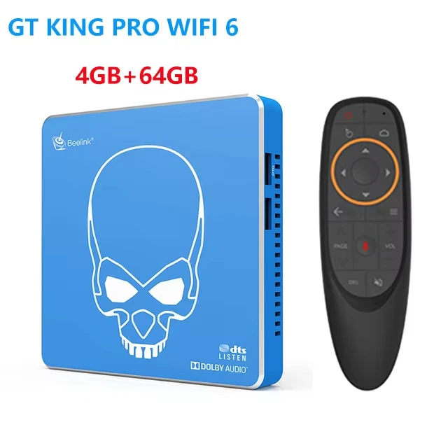 Beelink GT-King Pro Blue LED Display TV Box WiFi 6 4GB+64GB TV Box
