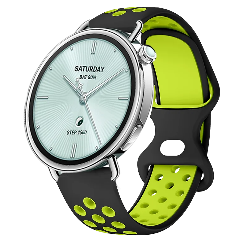 Quick-Dry Breathable Sport Wristband: Soft Silicone Band with Round Hole Strap Design