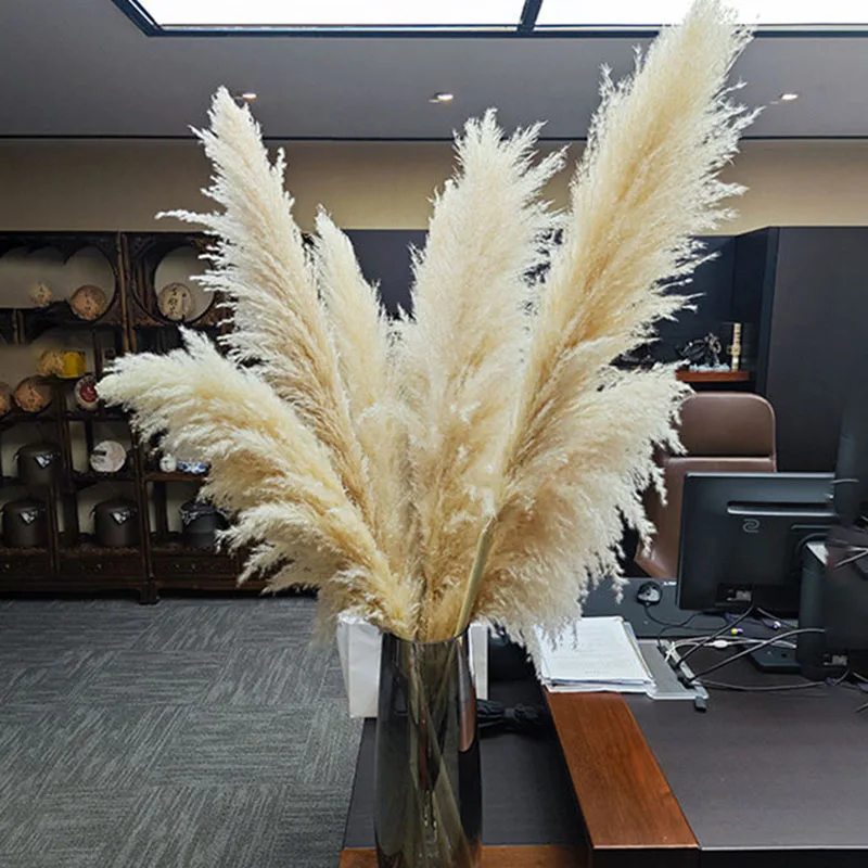 50-60cm Pampas Grass Decor Dried Floral Arrangement Reed Bouquet  Artificial Flower Home Christmas Boho Wedding Table Decoration