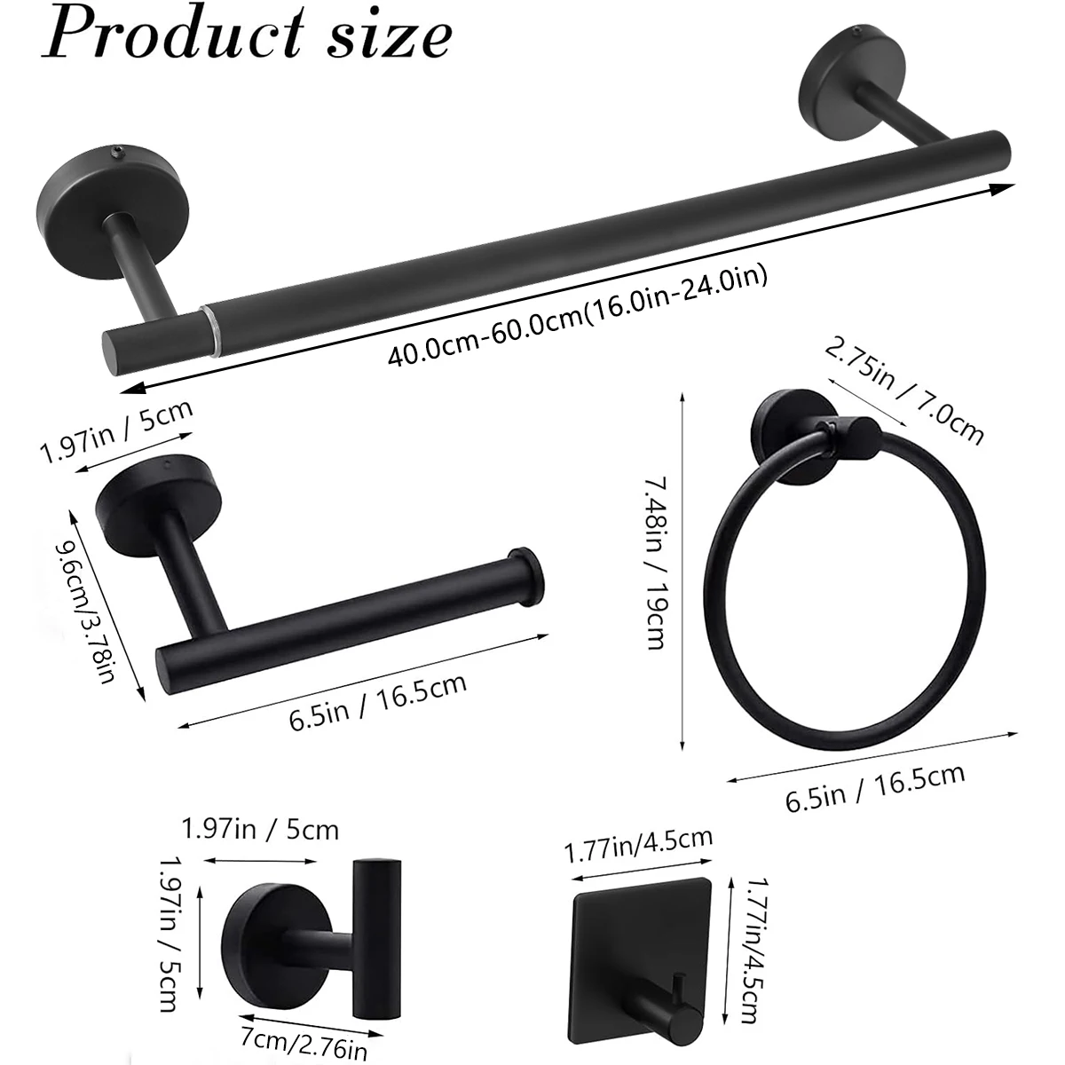 Bathroom Hardware Set Adjustable Towel Bar 304 Stainless Steel Towel Ring Toilet Paper Holder Robe Hook Bathroom Accessory toilet paper holder,bathroom hardware set,bathroom hardware accessories