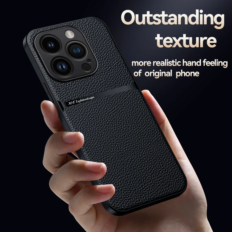 

Magnetic Leather Case For iPhone 11 Pro Max Luxury Business Artificial Leather Phone Case Back Cover For IPhone XS Max XR X