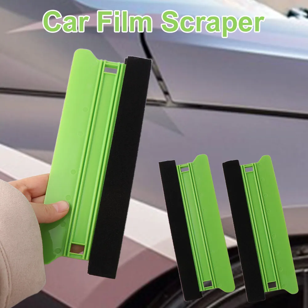 Premium Felt Edge Squeegee Set with Hanging Hole - Scratch-Free Comfort Grip for Effortless Vinyl Application, 2-Pack