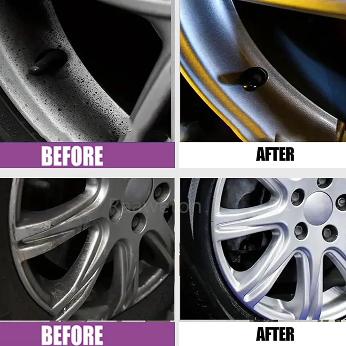 Car Iron Powder Rust Remover Metal Hub Rust Prevention Yellow Spot Removal Wheels Brake Rim Metal Dust & Iron Powder Remover G8