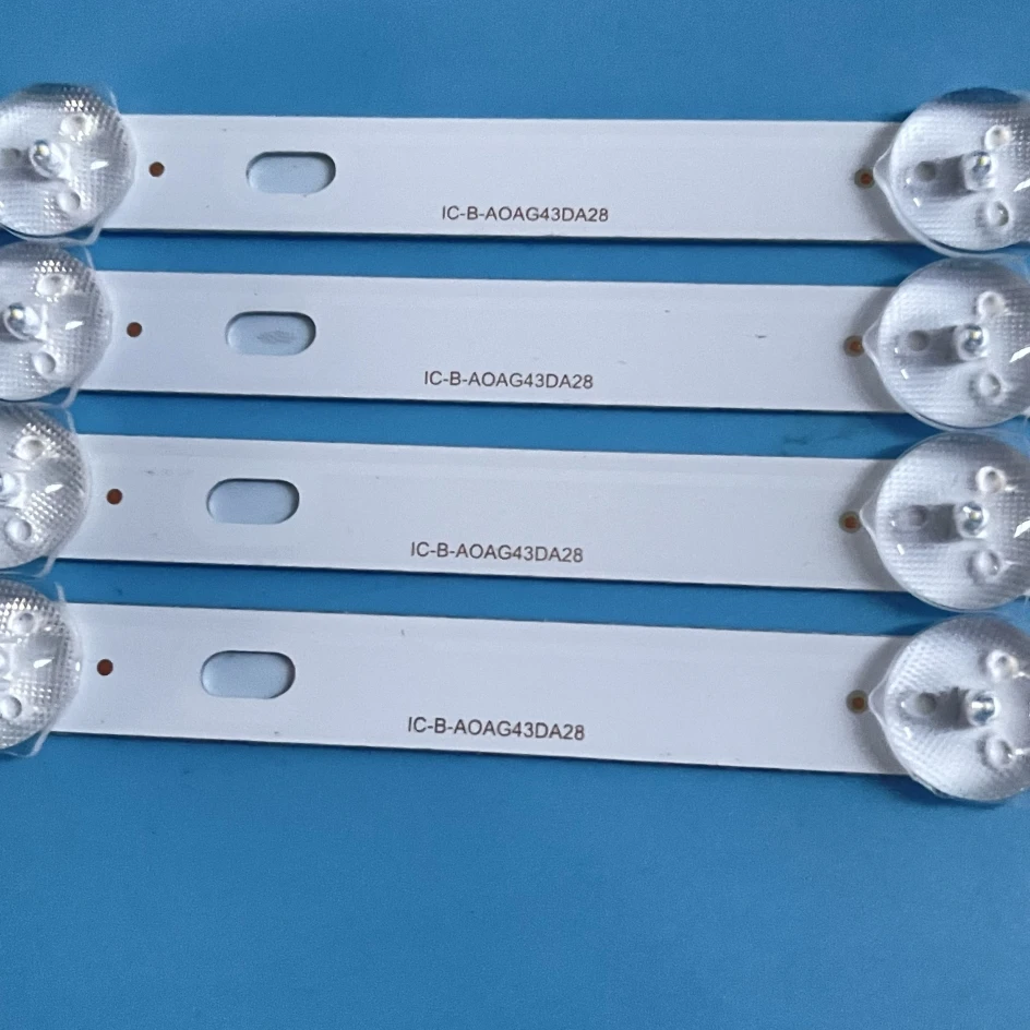 4PCS LED Backlight Strip 10Lamps For LB-GM3030-GJPHP434X10AUS2-X IC-B-AOAG43DA28  43PUS7505 43PUS6554/12 43PUS6504 43PUS7505/60