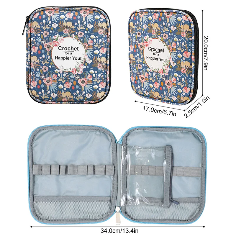 Waterproof Crochet Hook Storage Bag