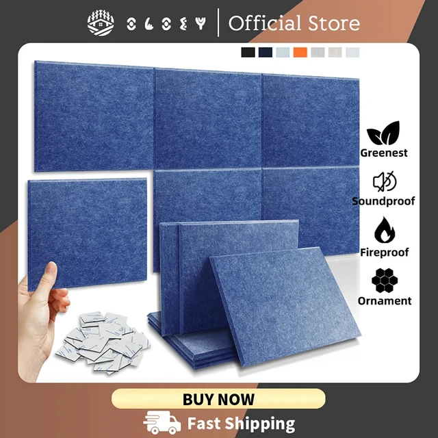 Panel de insonorización de pared, Material de absorción de aislamiento,  tira de sellado de puerta, paneles insonorizados para estudio, Panel  absorbente de sonido - AliExpress