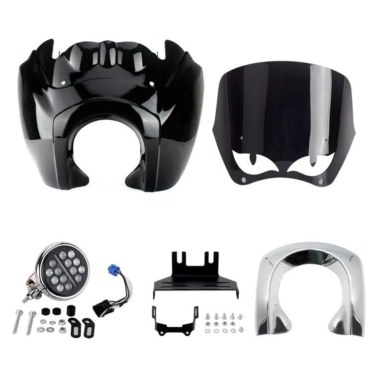 

2020-2022 Front Fairing Kit 12 "Windshield 5.75" LED Headlamps