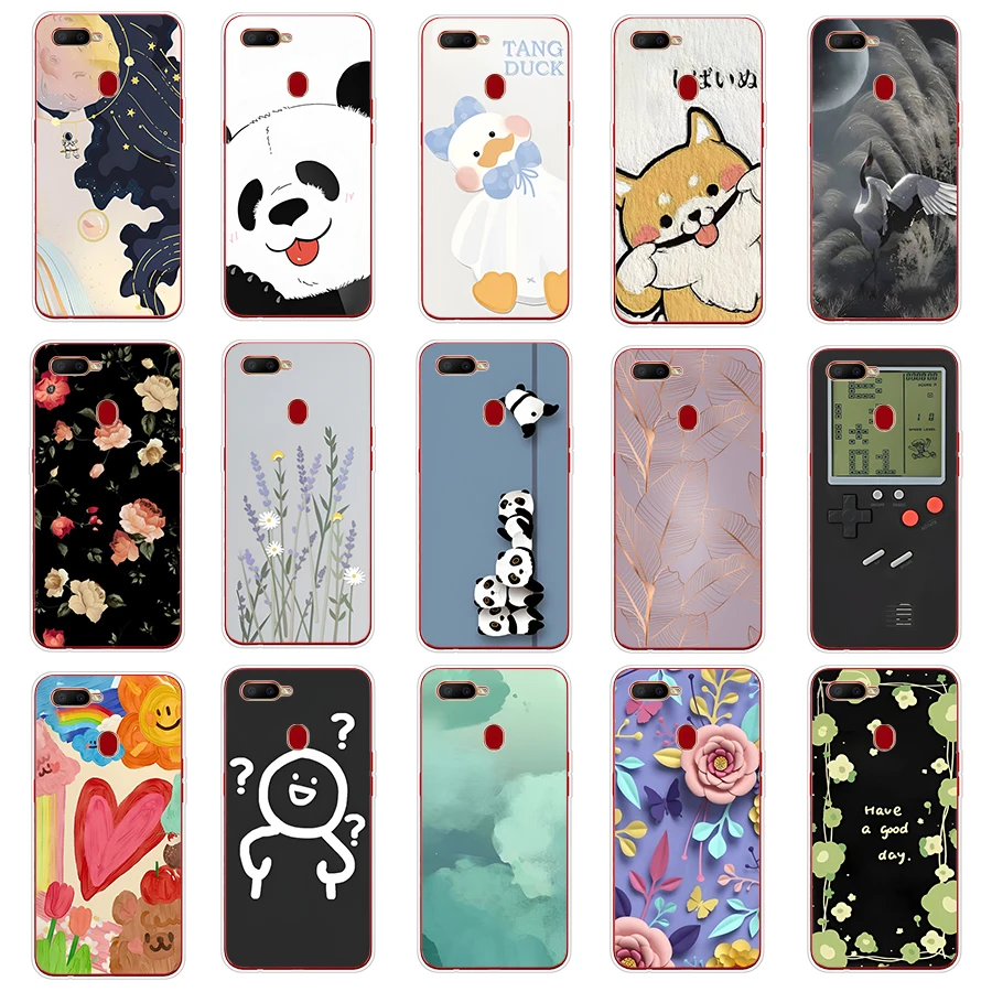 Custodia Per Oppo A5S A52 Custodia Morbida In Silicone Tpu Cover Posteriore Completa Custodia Protettiva Capa Coque Shell