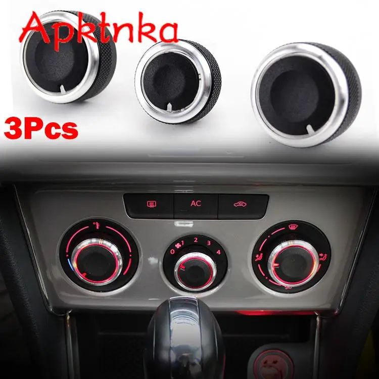 Per Vw Golf Plus Rabbit Beetle A5 Coccinelle Maggiolino Fusca Heater Interruttore Di Controllo Del Clima Manopole Pulsanti Del Condizionatore D'Aria Q