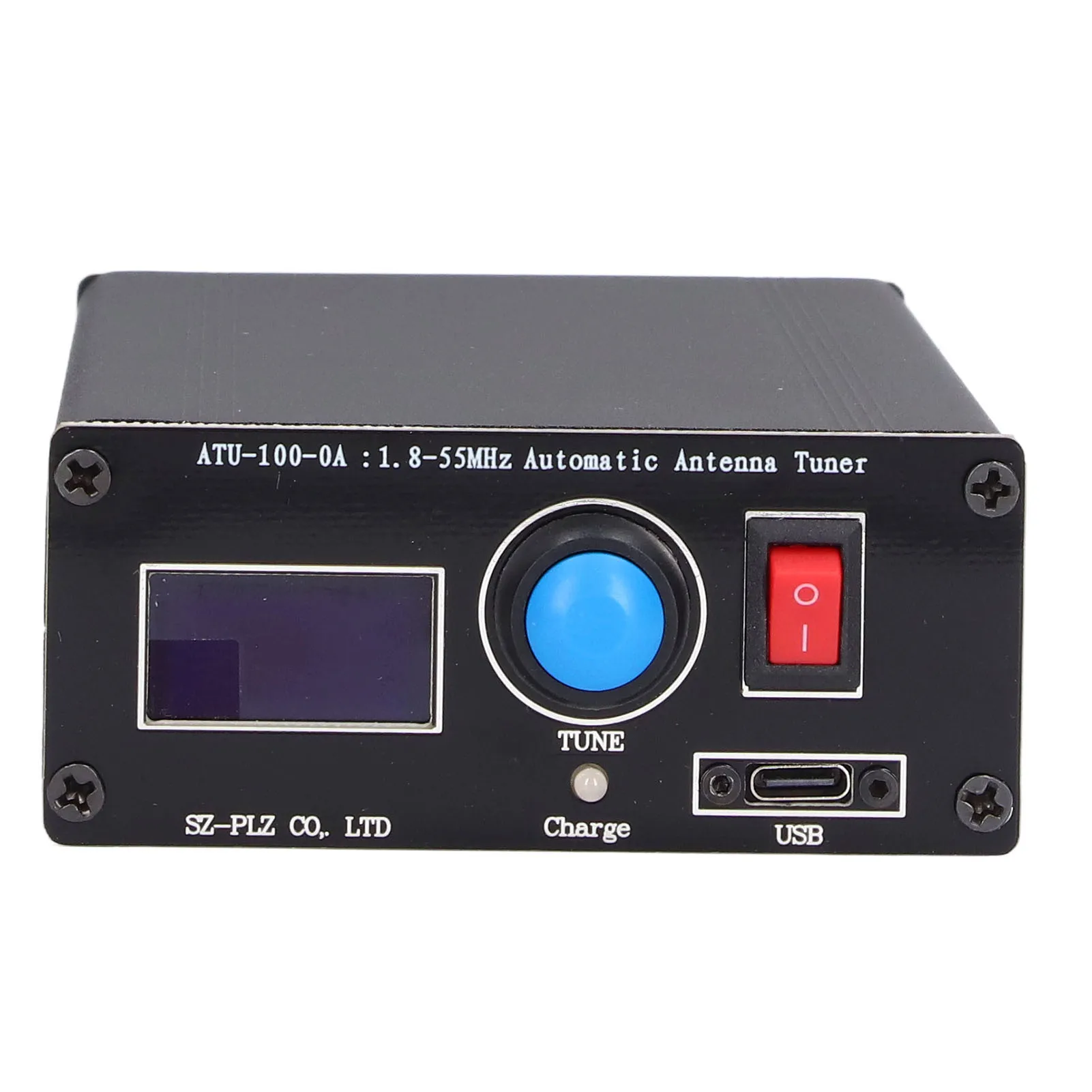 1.8-55Mhz Antenna Tuner Mini Automatic Antenna Tuner 0.96in Display USB Charging Radio 1.8‑55Mhz ATU‑100 ATU‑100