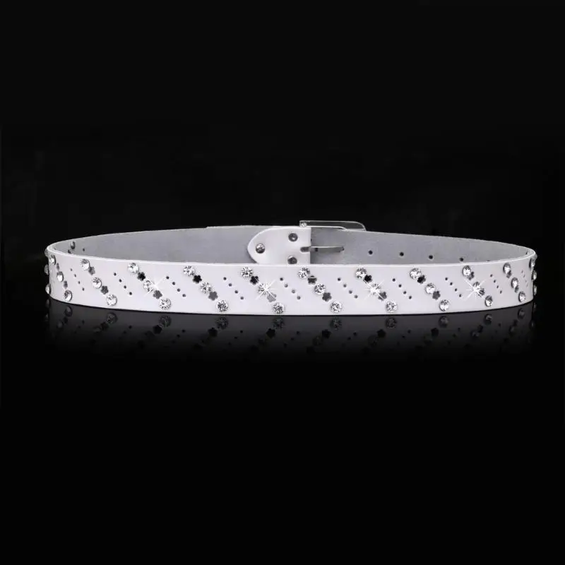 39BD Hot Girls Cowgirl Cowboy Bling Bling Gürtel Nietengürtel für Damen Herren – Detail 1