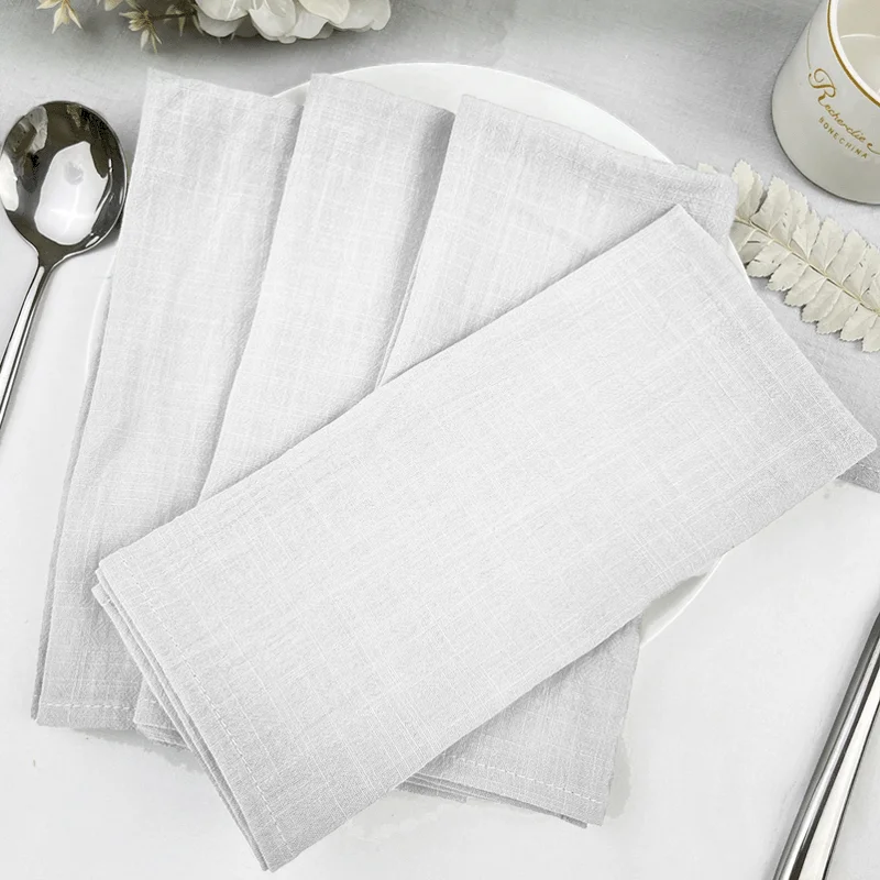 Durable Polyester Thicken Placemat Reusable Kitchen Dining Wedding Decoration Table Cloth Napkins Set Decoration Cuisine Maison