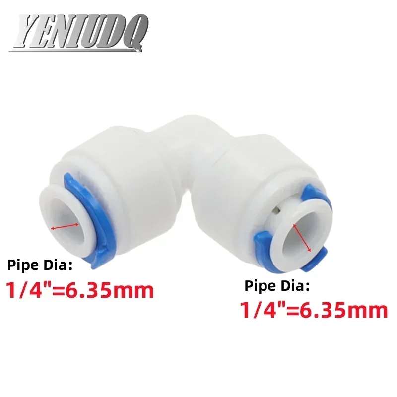 RO Water Hose Connection 1pcs RO Water Hose Connection Straight Elbow Tee Cross 1/4" 3/8" Coupling Plastic Quick Pipe Fitting Reverse Osmosis Connector