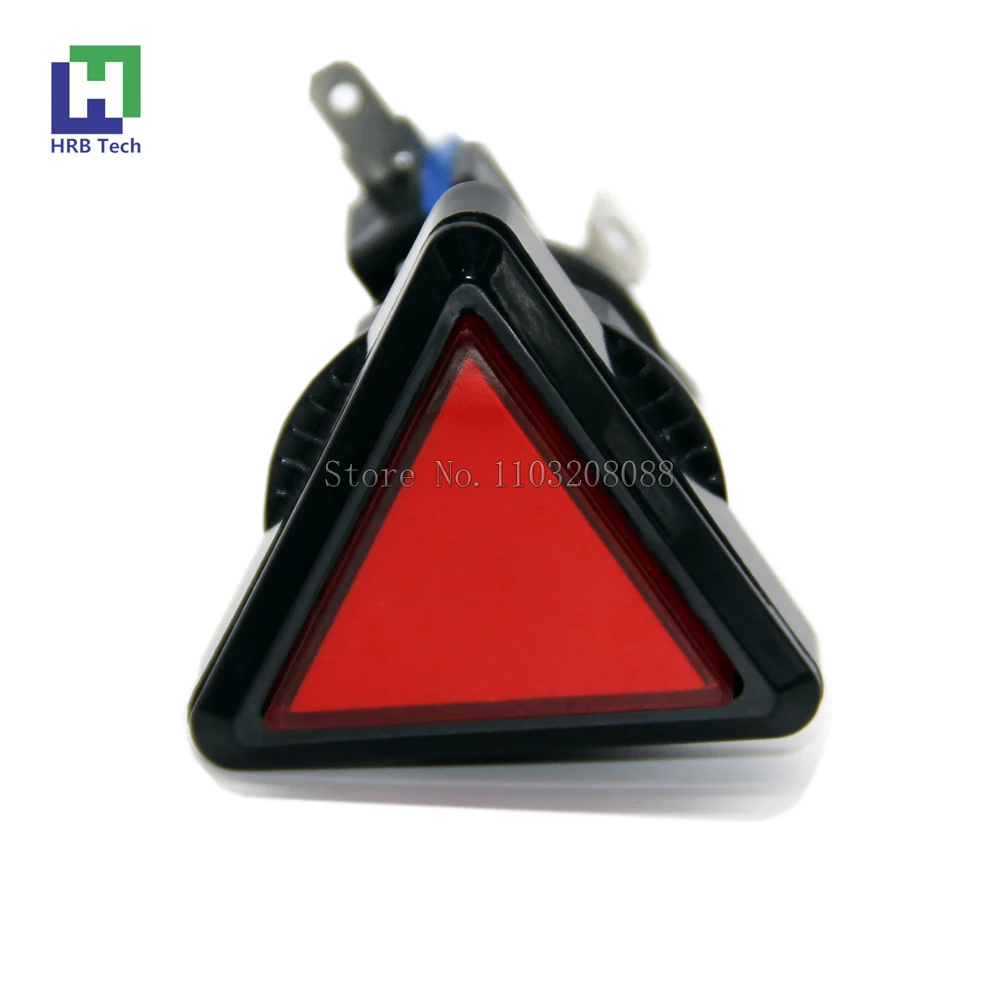 10Pcs Triangolo Led Pulsanti Illuminati + Microinterruttore Per Giochi Arcade Parti Di Distributori Automatici Accessori Per Pulsanti Console Di Gioco