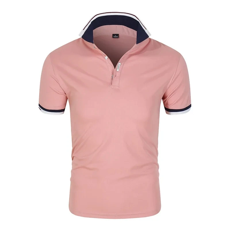 

Summer Men's Slim Fit Trendy Polo Shirt with Polo Collar