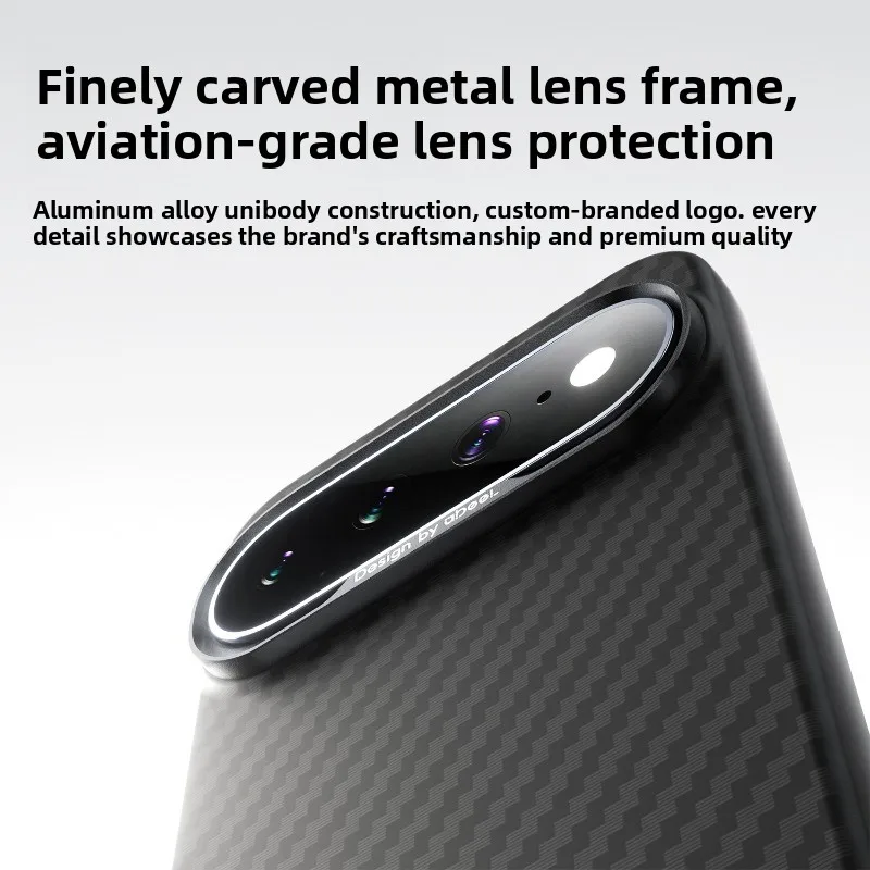 Luxury Carbon Fiber Shockproof Magnetic Case with Skin-Friendly Finish