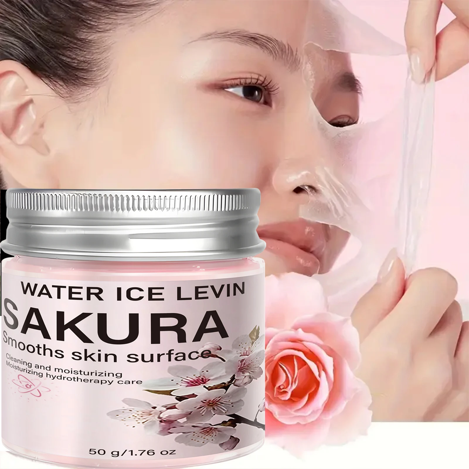 Hydrating Sakura Face Mask with Collagen & Hyaluronic Acid