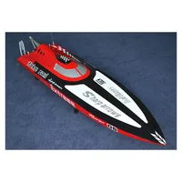 DTRC RC Boat G30C 30CC Red Fiber Glass Gasoline Racing ARTR W/O Radio System Servos Speedboat Boy Toys Model Gift Fun TH02709 2