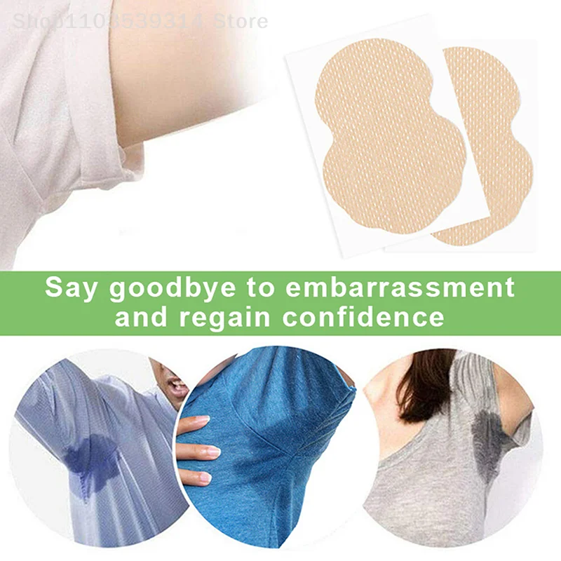 10Pcs Disposable Underarm Absorbing Sweat Sticker Summer Sweat Patch Anti-Odor Ultra-thin Invisible Breathable Patch