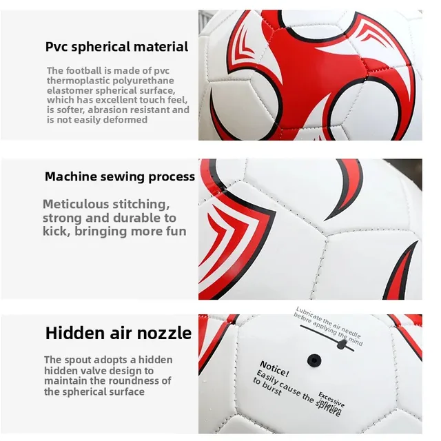 PVC Sewn Football for Adults And Students Training Match Kindergarten Children's Size 4 Size 3 Size 5 Soccer Ball Sports Enterta 3