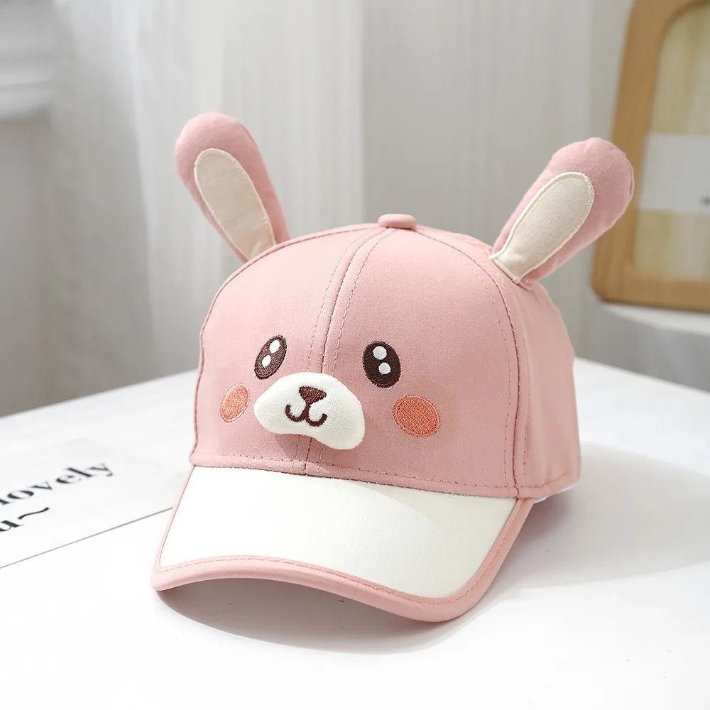 Panda Breathable Capybara Peaked Cap Cotton Bear Children Baseball Hat Soft Thin Baby Sunscreen Hat Outdoor