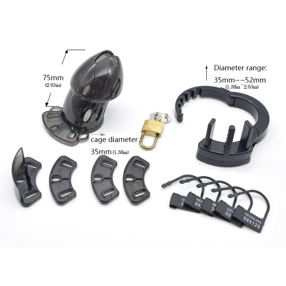 Plastic Chastity Cage Male Cock Lock With Adjustable Penis Ring Chastity Belt Sextoys For Men Gay Sex Shop male chastity penis chastity cage,chastity lock sex toy,chastity cage accessory