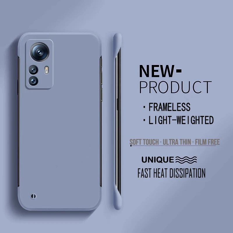 Frameless Hard PC Matte Protective Phone Case - Solid Bumper Shell Cover